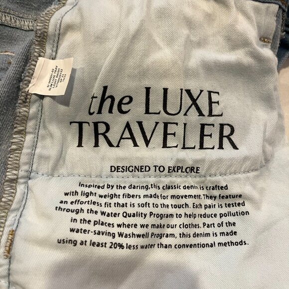 Banana Republic Mens "The Traveler Luxe" Slim Fit Lt Blue Jeans: 30" x 32" - Picture 7 of 7